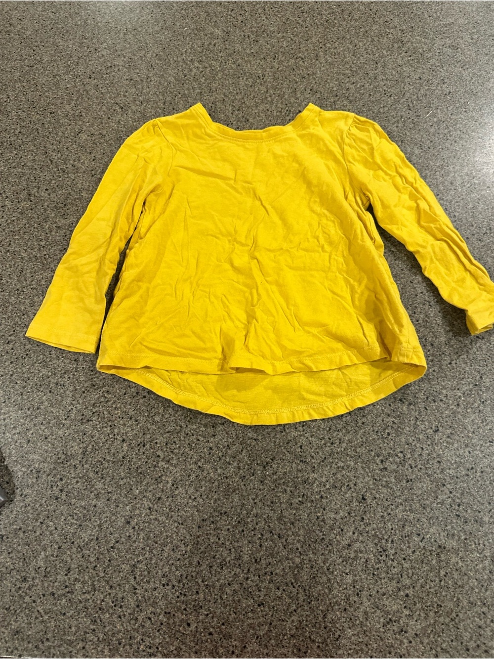 GAP Bright Yellow Long Sleeve Tee for Kids